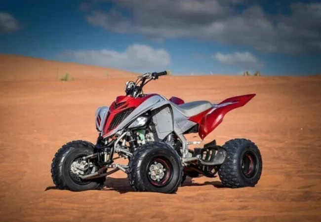 Yamaha Raptor quad bike, the four-wheel alternative to a KTM dirt bike in Dubai
